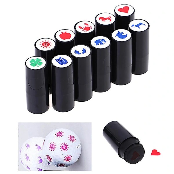 Ét golfboldstempel, flere designs, hurtigtørrende og langtidsholdbart.