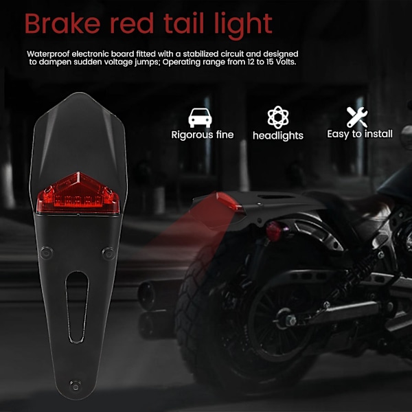 Takalampun LED-jarruvalo Punainen Motocross Motocross XR CRF KLX EXC