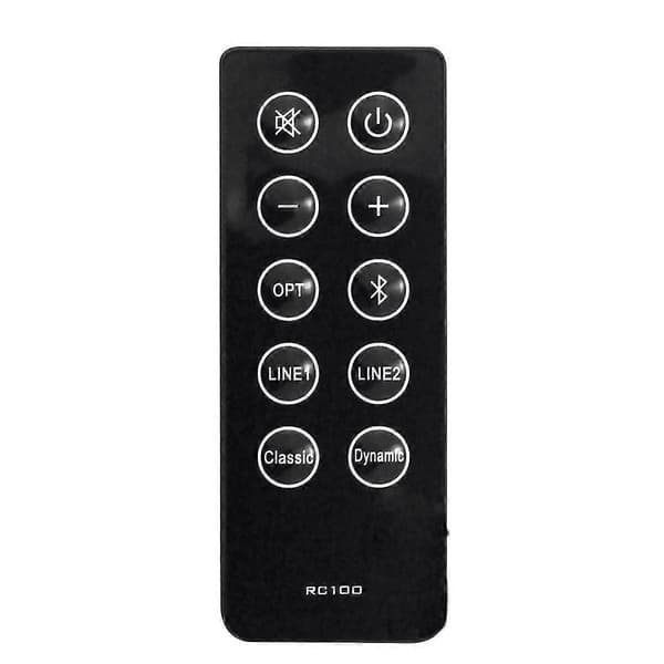 Erstatningsfjernkontroll Rc10d Rc100 For R2000db Lydplanke Strømdrevet Bluetooth Høytalere