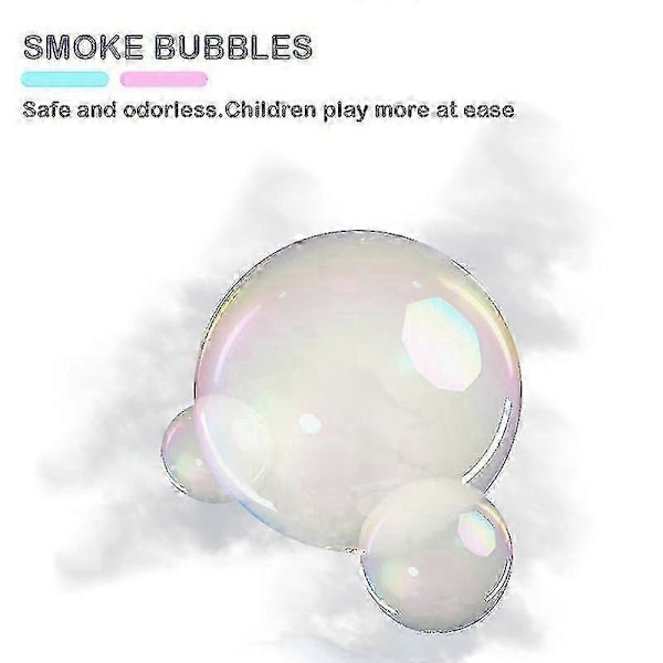 Rökbubbelmaskin Bubbelblåsare Hälsosam Rökbubbla Leksak För Barn