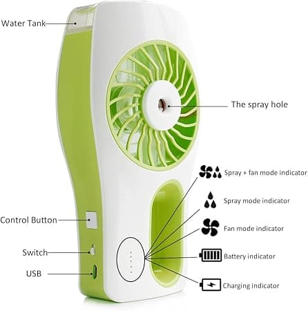Mini Standventilator med køling