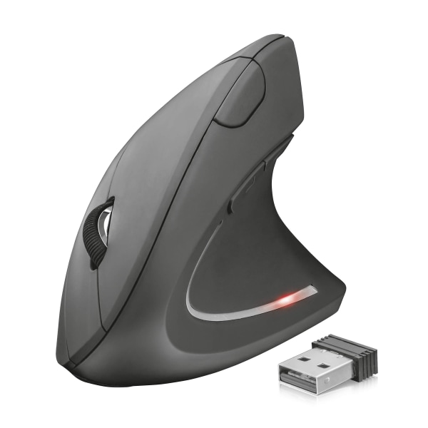 Vertikal mus med lagringsbar USB-mikromottaker