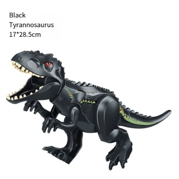 Dinosauriefigurer, Indominus T Rex-block, stort dinosaurieblock, födelsedagsfest för barn E