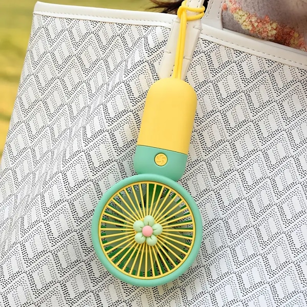 USB Ladattava Kannettava Mini-tuuletin - Siirrettävä ja Värikäs Kesäviilennykseen