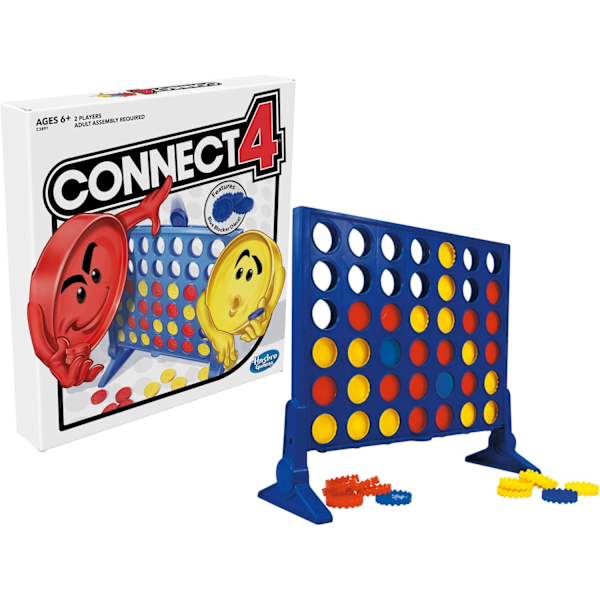 Hasbro Gaming Connect 4 Strategi Brætspil til Børn | 2 Spillere | Påskegaver til Drenge & Piger | A