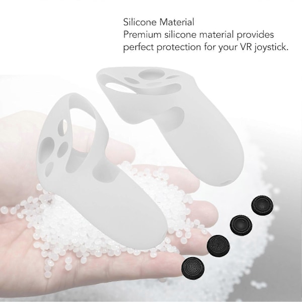 VR Controller Grips Cover til Meta Quest 3 Silikone med Joystick Cover