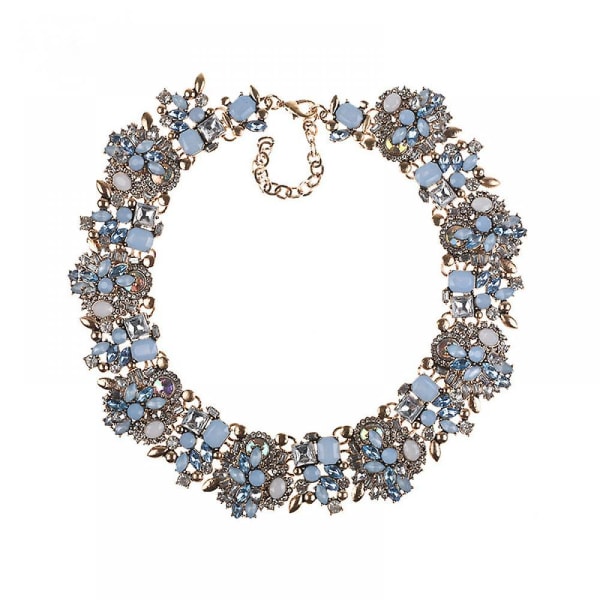 Crystal Rhinestone personlighed halskæde Vintage tyk kæde