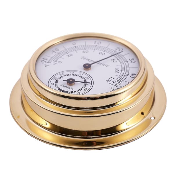 Termometer Hygrometer Barometer Klokker Klokke 2 Hele Sett Værstasjon Måler