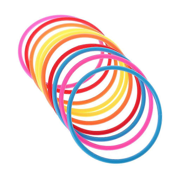 10 stk. plastik kastringe mål kast karneval baghave park spil børn intelli 13.5 cm inner diameter
