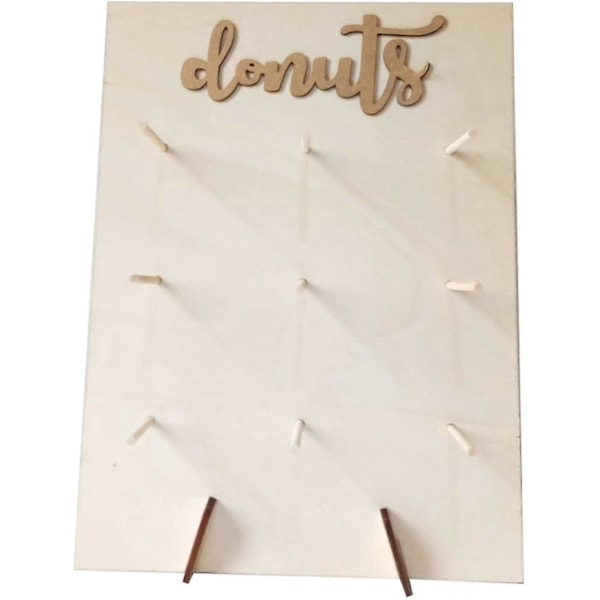 Donut Holder Stativ Bord Donuts Rack Træ Doughnuts Display