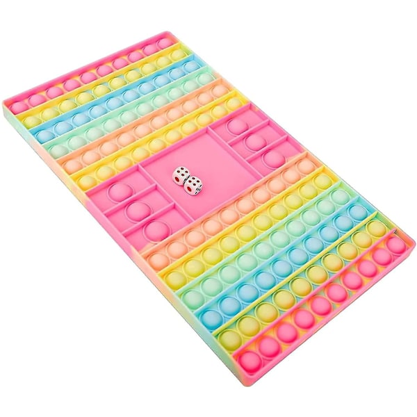 Stor Fidget Leksak, Schackbräde Fyrkantiga Bubble Pop Leksaker, Intellektuella Sensoriska Leksaker, Dekompressionsleksaker, Brädspel för Barn och Vuxna för att Lindra Ångest