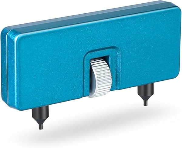 Klockverktyg - Batteribyte, Byte av klockbatteri - Blå boettöppnare
