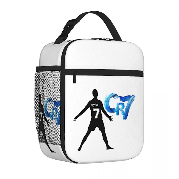 Cr7 Cristiano Ronaldo Isolert Matpose Termisk Veske Matbokser Termisk Matboks Mat Tote Bag For Kvinner Barn Reise 13