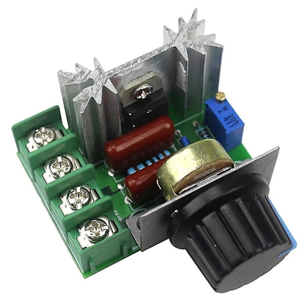 2 st Styrningar för AC-motor AC 220V 2000W Tyristor Motorhastighetsreglering Justerbar Effekt Co