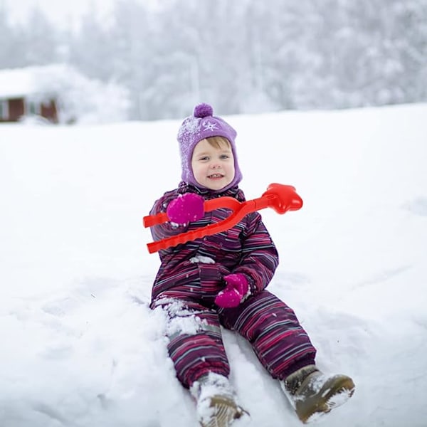 1 Set Snöbollsklämmor Vinter Utomhusleksak Barn Snöbollsmakare Vintertillbehör