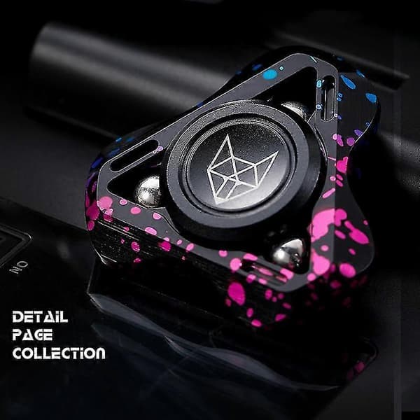 Fox Fidget Spinner Edc Metall Stressreducerare Leksaker Triangulär Aluminiumlegering Hand Spinner Lindra Ångest Dekompressionsleksaker Ful