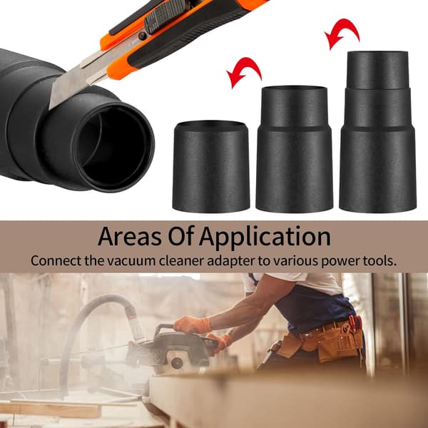 Dammsugaradapter (6 stycken), universal dammsugaradapter, dammsugarslangomvandlaradapter, V