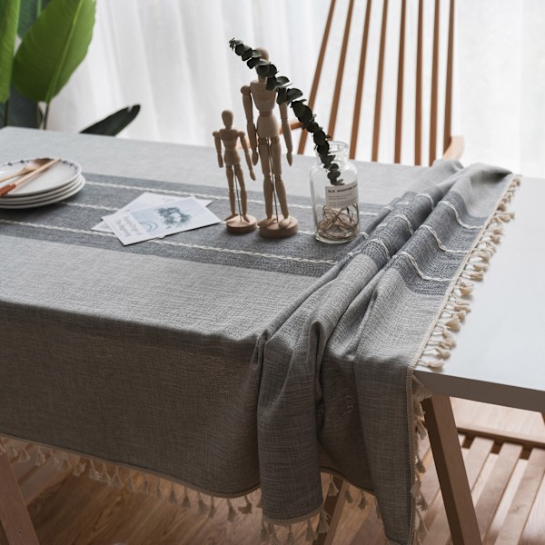 Broderi Duske Duk - Bomulls Lin Støvtett Bord