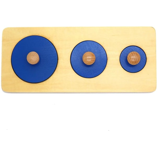 Montessori-Holzknopf-Puzzle, Stecktafel, Lernspielzeug