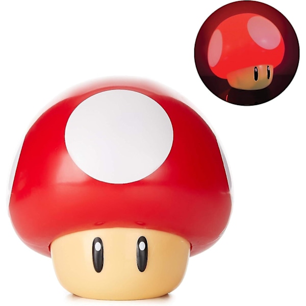 Super Mario Svampe Lampe med lyd natlys, en must-have gave