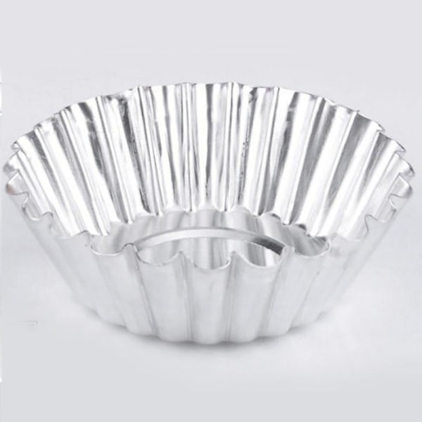100 stk Metallisk Sølvfolie Cupcake Liner Muffin Forme