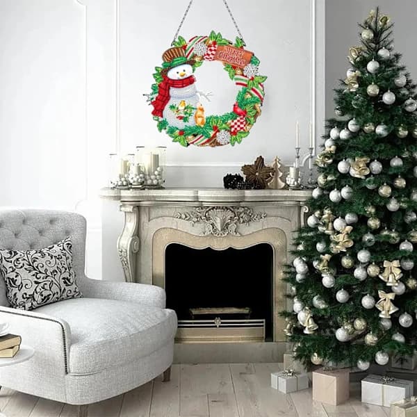 5D Diamantmaling Juledekorasjon DIY Diamantmalingssett