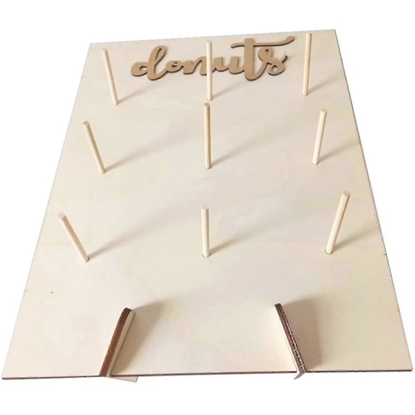 Donut Holder Stativ Bord Donuts Rack Træ Doughnuts Display