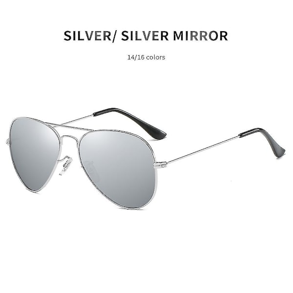 Klassiska solglasögon för män och kvinnor Rb Pilot Toad Mirror Solglasögon metall polariserade nattsynsglasögon 9