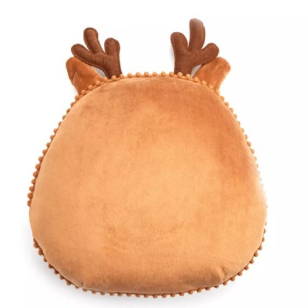 Julemandens Brune Rendeer Juleelg Behagelig Blød Hjemmeplyspude