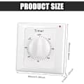 AC 220V Timer Pumpe Højtydende Elektronisk Kontrol Mekanisk Nedtællings Socket Timer Switch - 30 Minutter