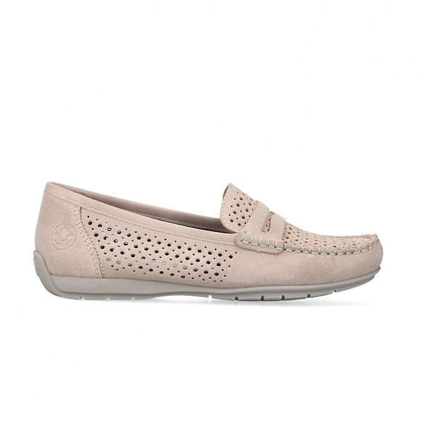 Rieker 40263-31 damesko | Lys Rosa | Loafersko for damer Eu 42