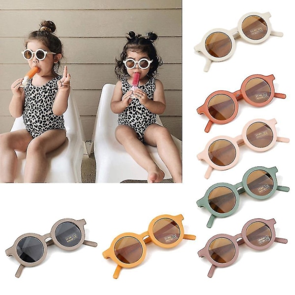 UV-beskyttelse polariserte solbriller for barn Orange Red