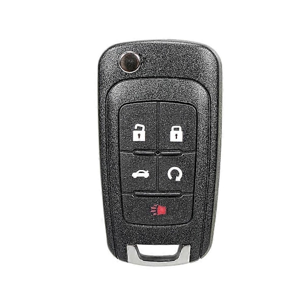 Fjernkontroll Nøkkeldeksel 2/3/4/5 Knapp Erstatningsnøkkelhus for Chevrolet Camaro Malibu 2010-2016 for Buick Verano Regal 2012-2017 MGO 2