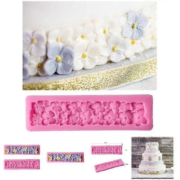 Kageform Silikone Blomsterform DIY Køkkenredskab Til Fondant Cookie Chokolade