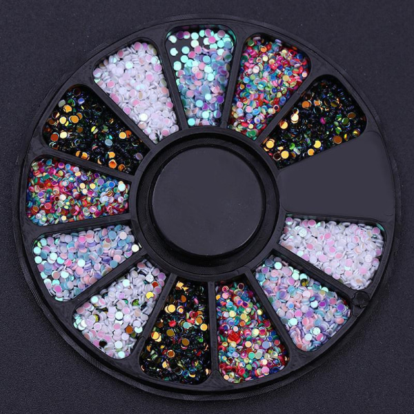 Nail Art Accessoarer Nail Glitter Strass Kristalldekoration 07