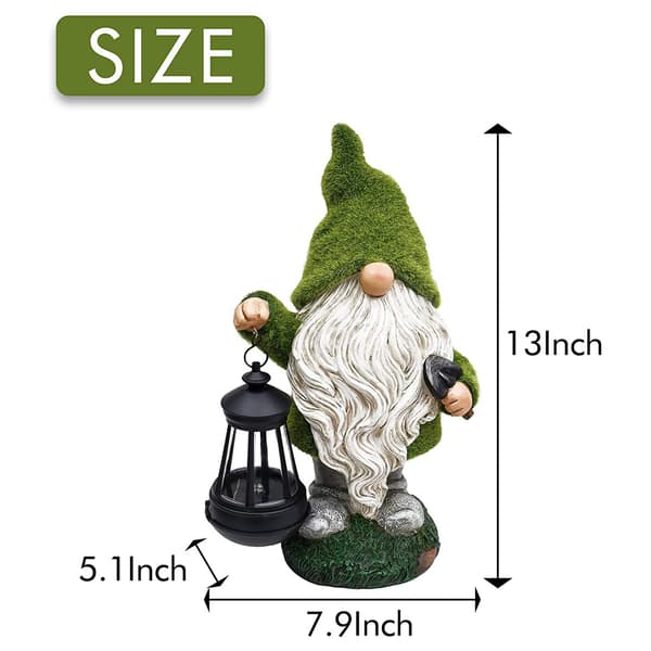 33 cm morsom nissegnomstatue utendørs hagepynt