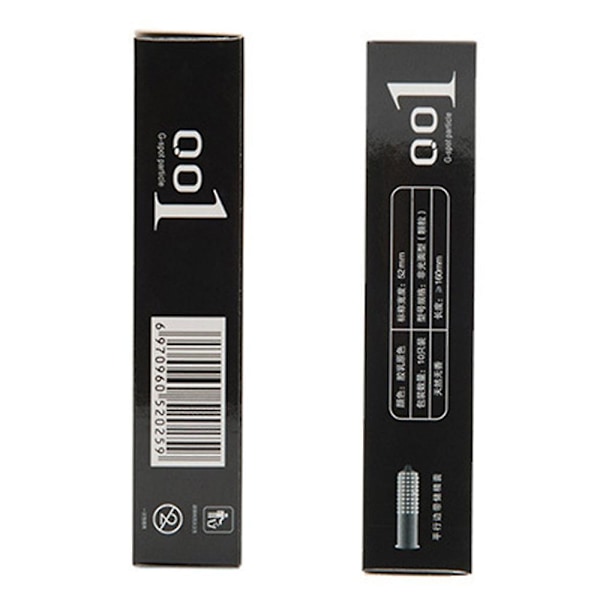10 kpl 0,01 mm Ultraohuet Luonnonlateksikondomit, Erittäin Ohuet, Liukastetut black