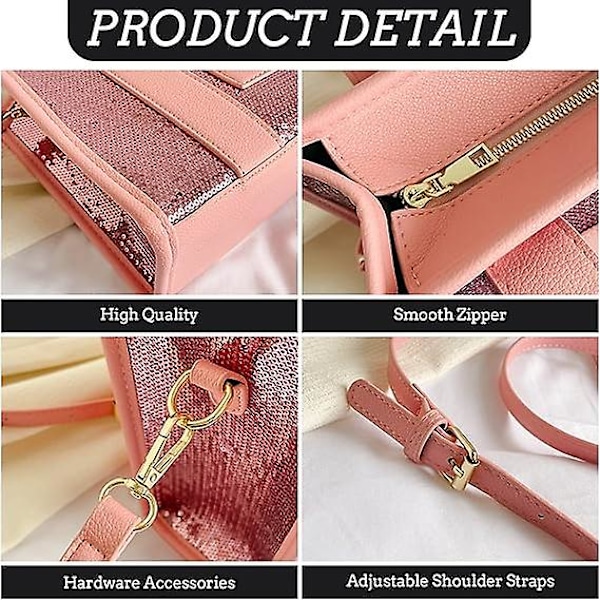Tote Taske til Kvinder, Skinnende Læder Tote Taske Trendy Top Håndtag Crossbody Håndtasker til Arbejde Rejse