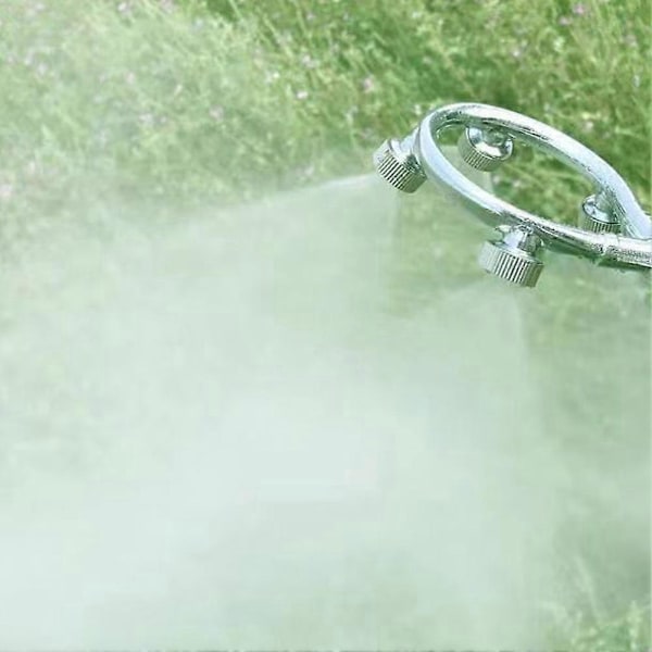 Hagevanningsdyse Rustfritt Stål Spray Tåkehode med 3/4/5 Hoder Hagevanningsdyse 5 Holes