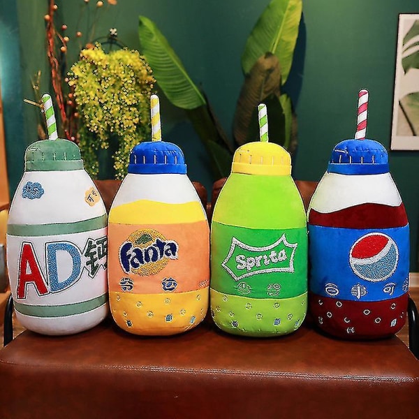 Creative Simulation Drink Soda Cuddle Kudde Coca-cola Sprite Plysch Doll Cuddle Nap filt Fanta