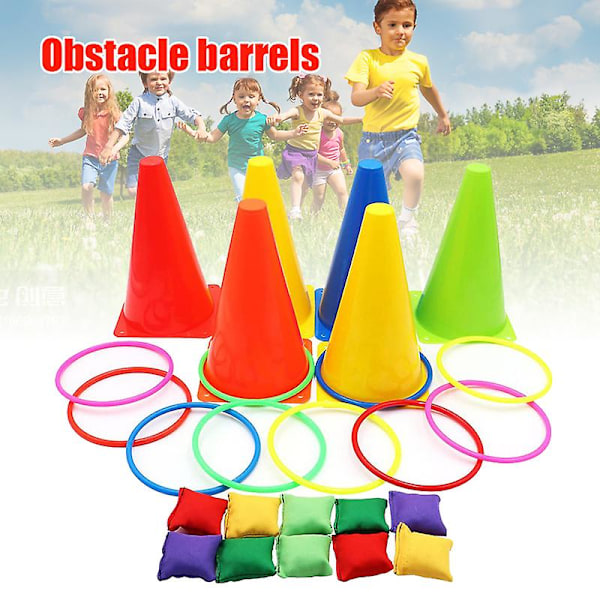 Rolig Utomhusspel Kombinationsset Utomhusspelsmaterial för Lek och Födelsedagsfest Utomhusspel string bag