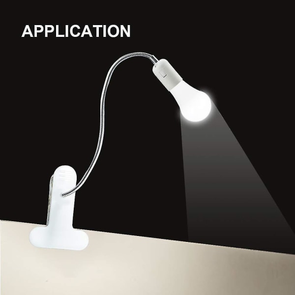 Ny, lämplig E27-klämma glödlampssockel med strömbrytare bordslampsfotklämma med 360 graders svanhals för växtlampa