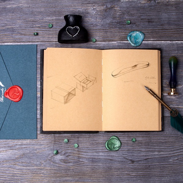 A5 Creativity Handgjord Magic Resin Cover Notebook green