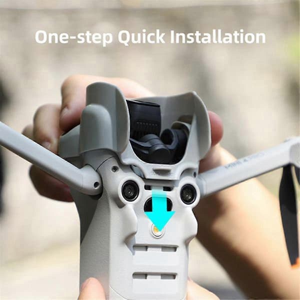 Multifunktionel objektivhætte til Mini 4 Pro-objektiv, solbeskyttelse, essentielt tilbehør til optisk stabilisering. Sort.