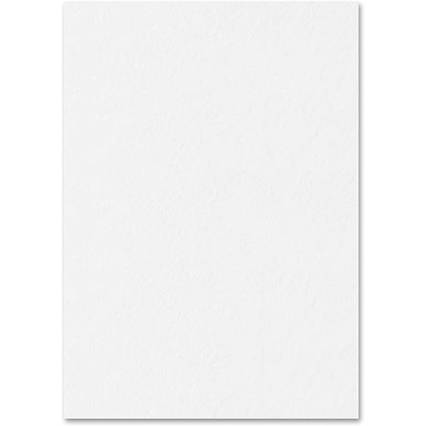 Vit, A4 300 g/m² Färgad kartong, 50 ark