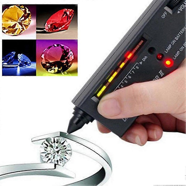 Guld Silver Tester Diamant Tester Professionell Guld Test Kit Vax Penna Batteri Ädelsten Tester