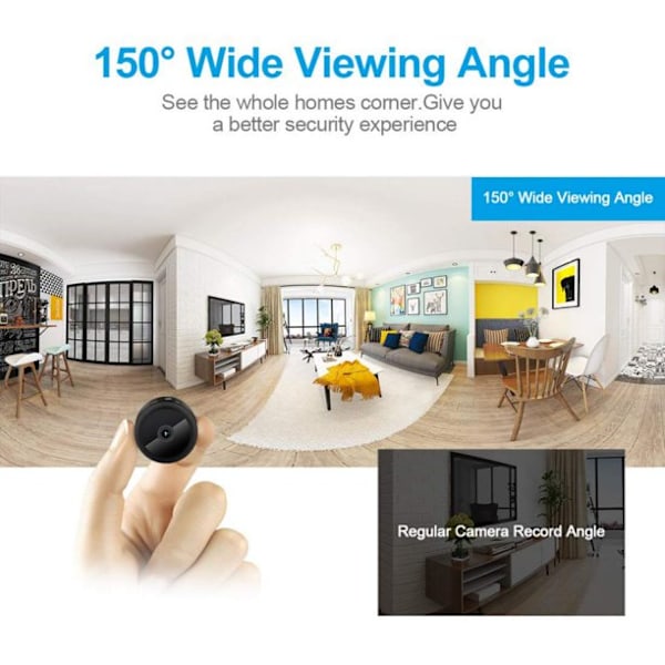 HD 1080P Mini Wifi-kamera med infraröd mörkerseende mikrokamera