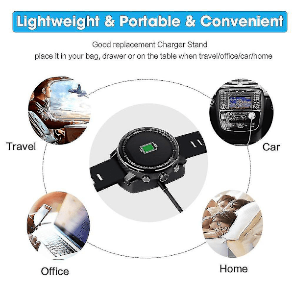 USB-latauskaapeli D-datakaapeli Huami Stratos Watch 2/2s langattomalle lataustelakalle