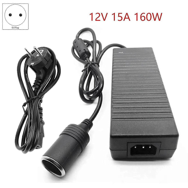 12V 15A 160W bilomvandlare 220V till 12V biladapter omvandlare bil hem