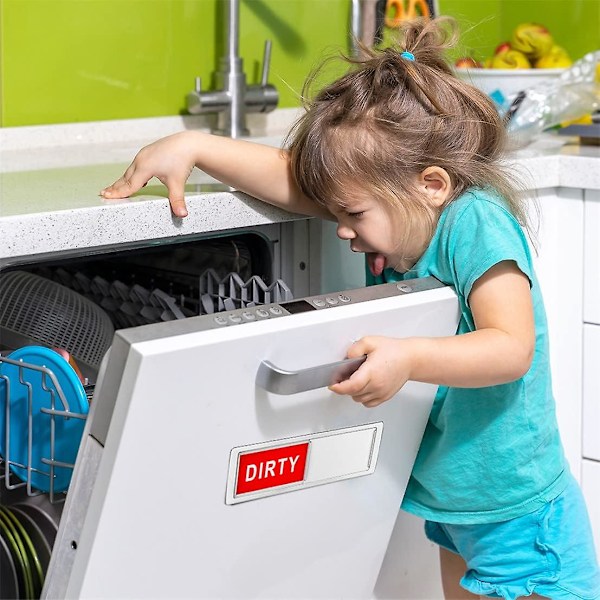 1 kpl Astianpesukone Puhdas Likainen Kyltti Magneetti Indikaattori Liukuva Pesu Puhdas Kyltti Jääkaappimagneetti Ilmoitustaulu Liukutarra Siivouskoneen Indikaattori Vihje